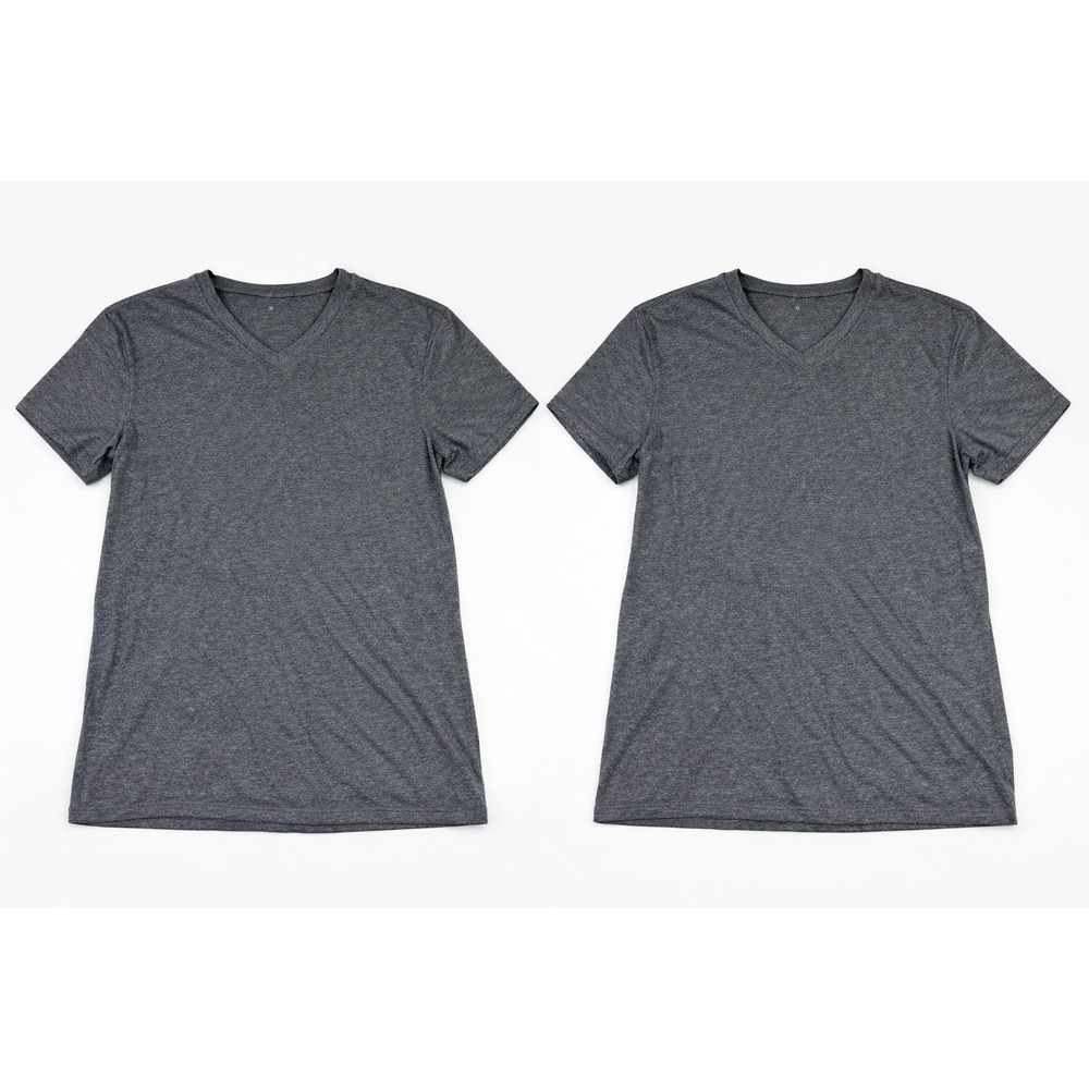 Goodfellow & Co Men's V-Neck T-Shirt‎ 2 Pack Railroad Gray Size L NWT